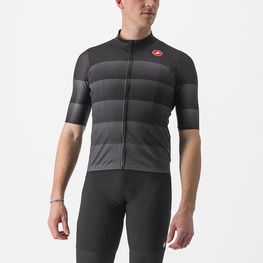 Men Castelli LIVELLI Jersey Black | YZH-618204