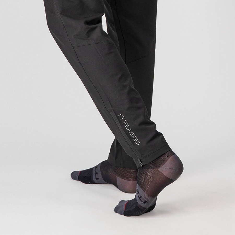 Men Castelli MILANO PANT Leggings Black | GNS-615237