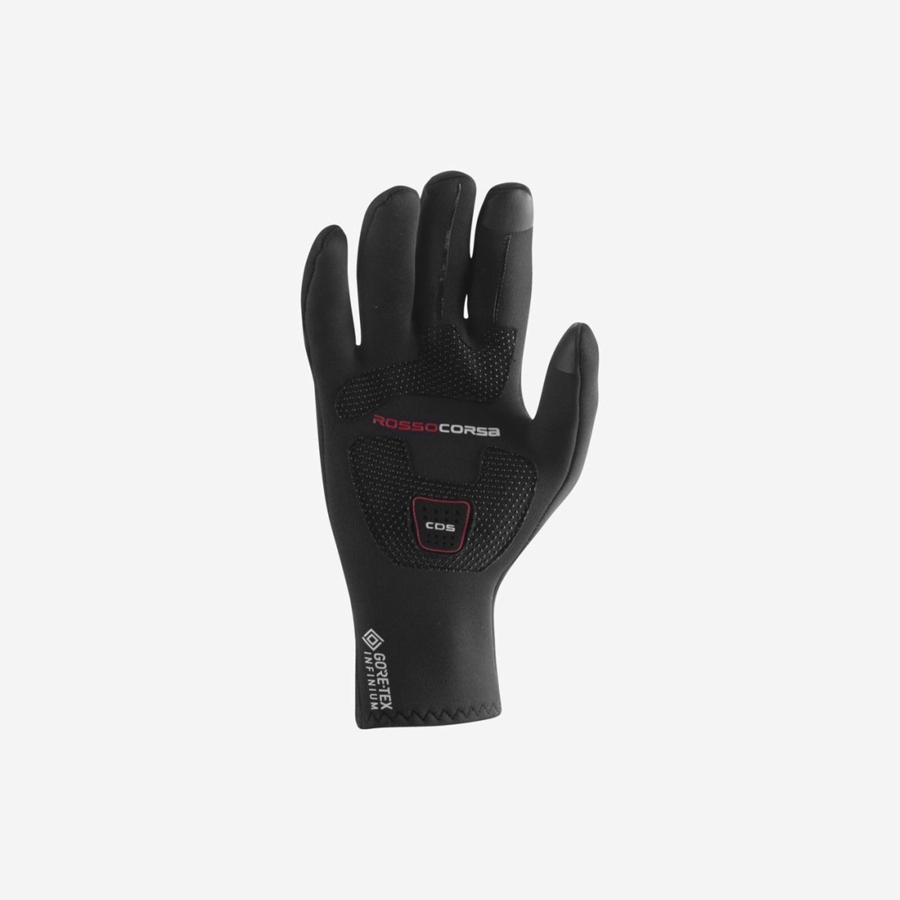 Men Castelli PERFETTO MAX Gloves Black | FVR-017289