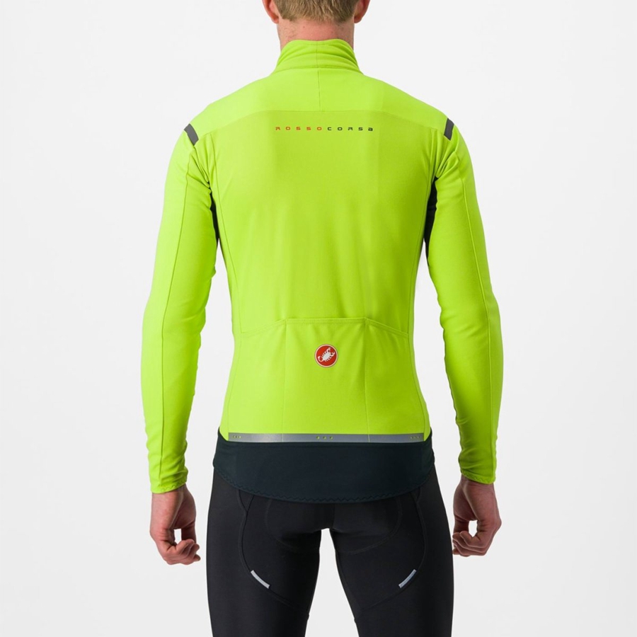 Men Castelli PERFETTO RoS 2 Jackets Light Green / Dark Grey | NTP-279148