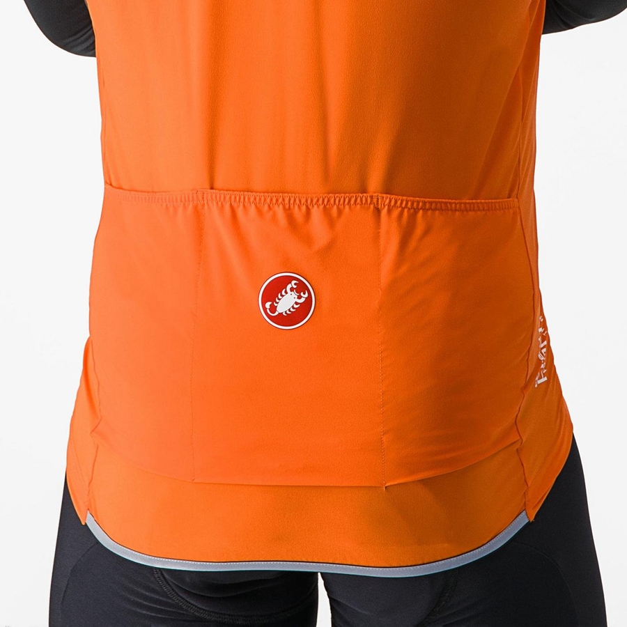 Men Castelli PERFETTO RoS 2 Vest Red Orange | QBC-364259