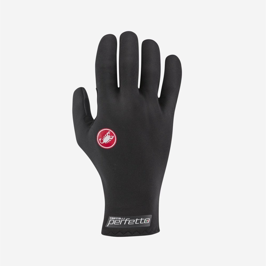 Men Castelli PERFETTO RoS Gloves Black | KAB-938150