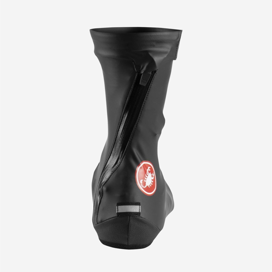 Men Castelli PIOGGERELLA Shoecovers Black | GZT-837061