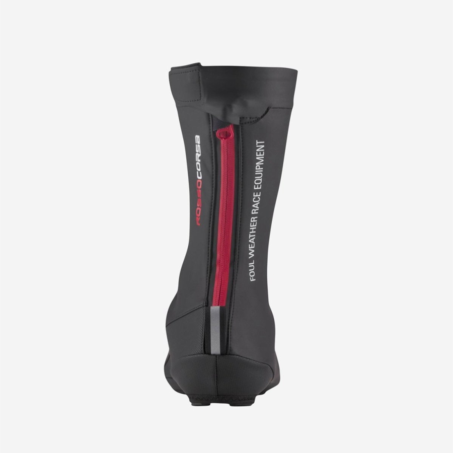 Men Castelli PIOGGIA 4 Shoecovers Black | ZUI-468173