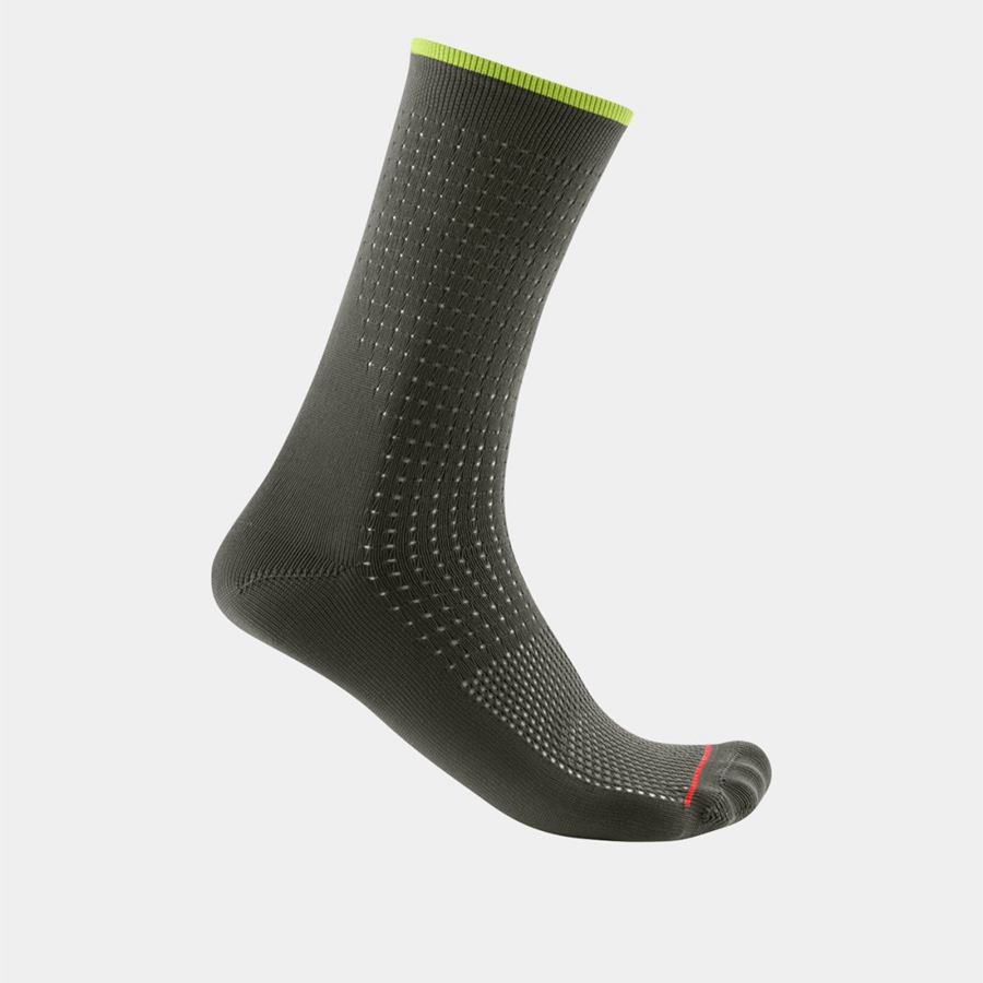 Men Castelli PREMIO 18 Socks Deep Green | ZEA-529067