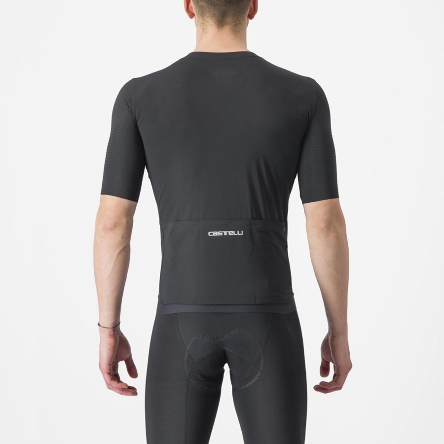 Men Castelli PREMIO Jersey Black / Black | QSY-385761