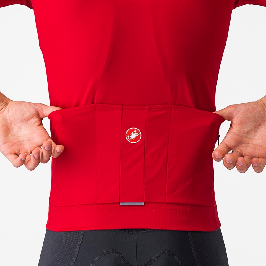 Men Castelli PROLOGO LITE Jersey Red | NOV-179465