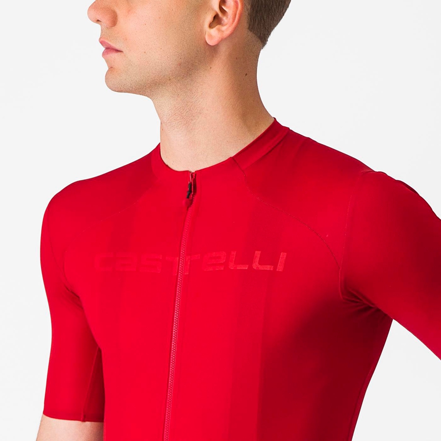 Men Castelli PROLOGO LITE Jersey Red | NOV-179465