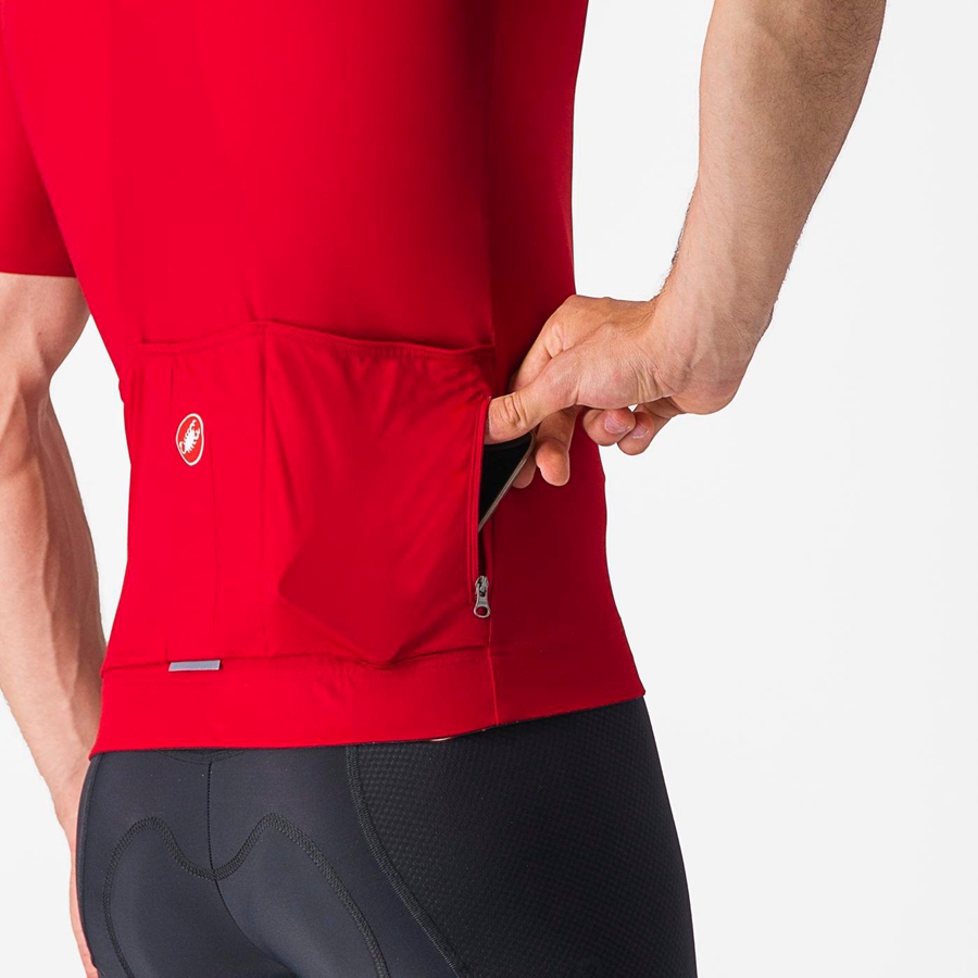 Men Castelli PROLOGO LITE Jersey Red | NOV-179465