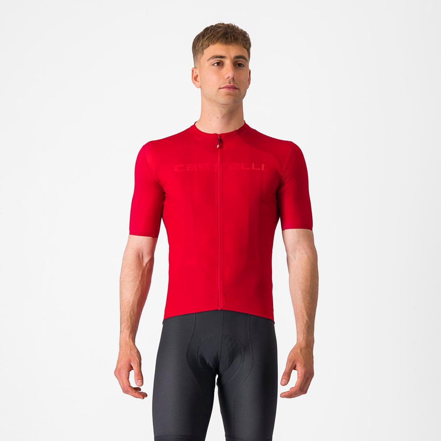 Men Castelli PROLOGO LITE Jersey Red | NOV-179465