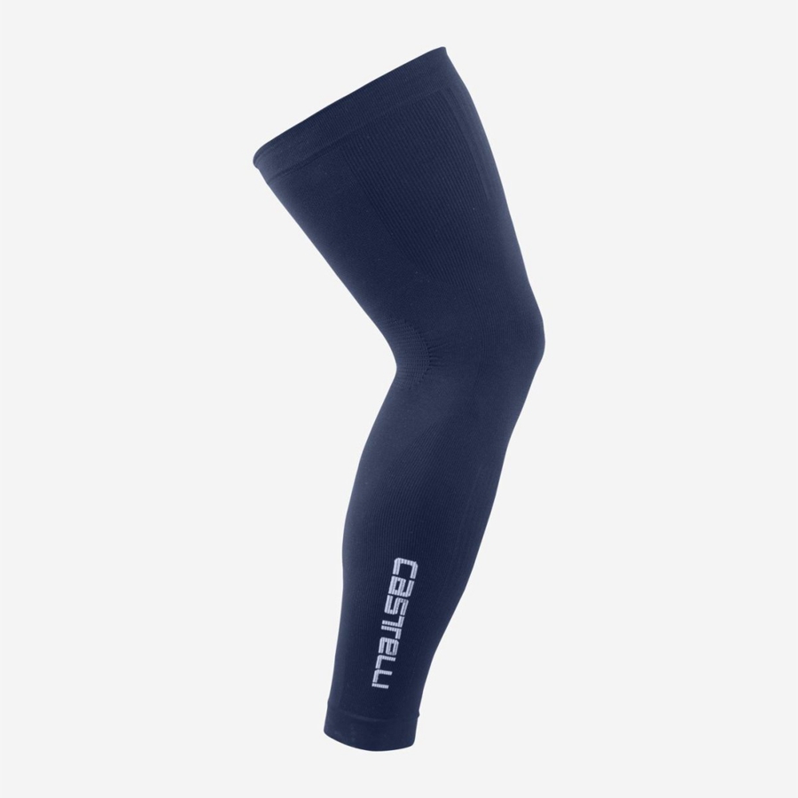 Men Castelli PRO SEAMLESS Leg Warmer Blue | GSR-513746