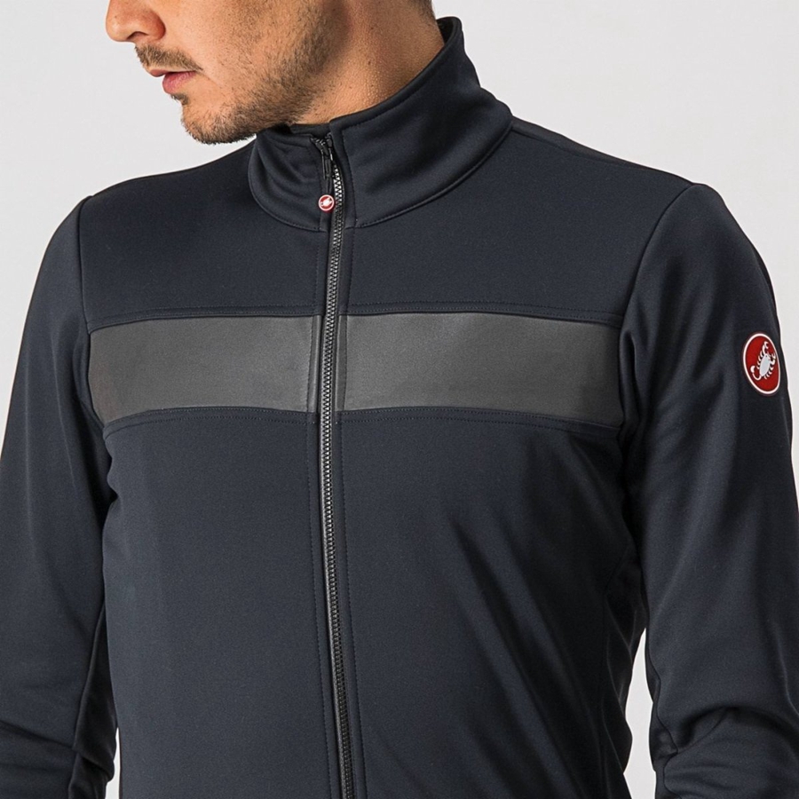 Men Castelli RADDOPPIA 3 Jackets Black / Black | YJH-947301