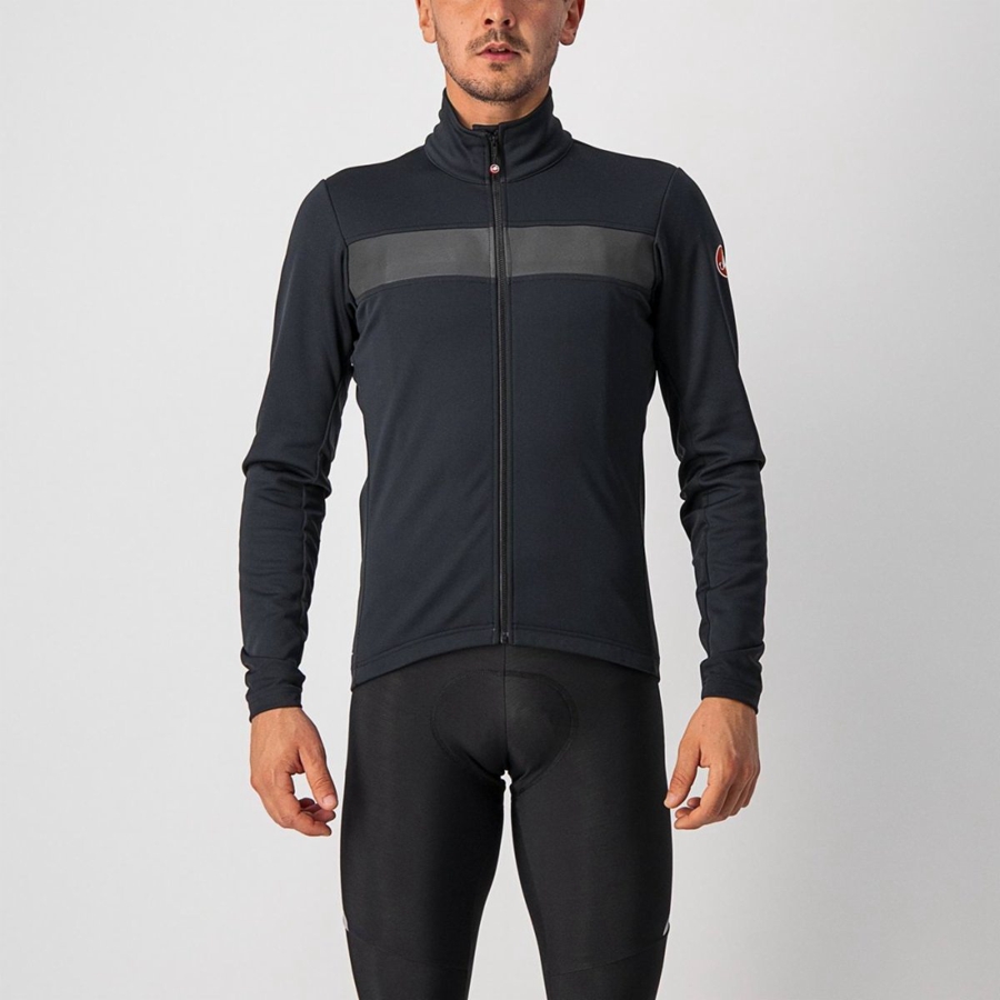 Men Castelli RADDOPPIA 3 Jackets Black / Black | YJH-947301