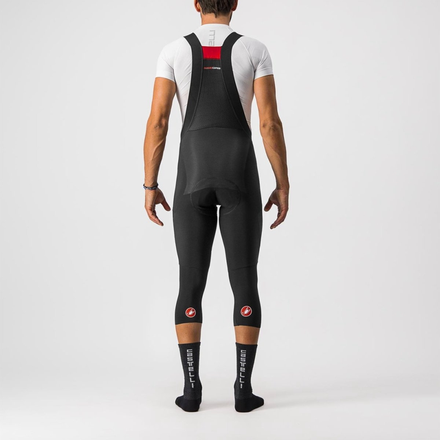 Men Castelli SORPASSO RoS BIB KNICKER Leggings Black | CME-569421