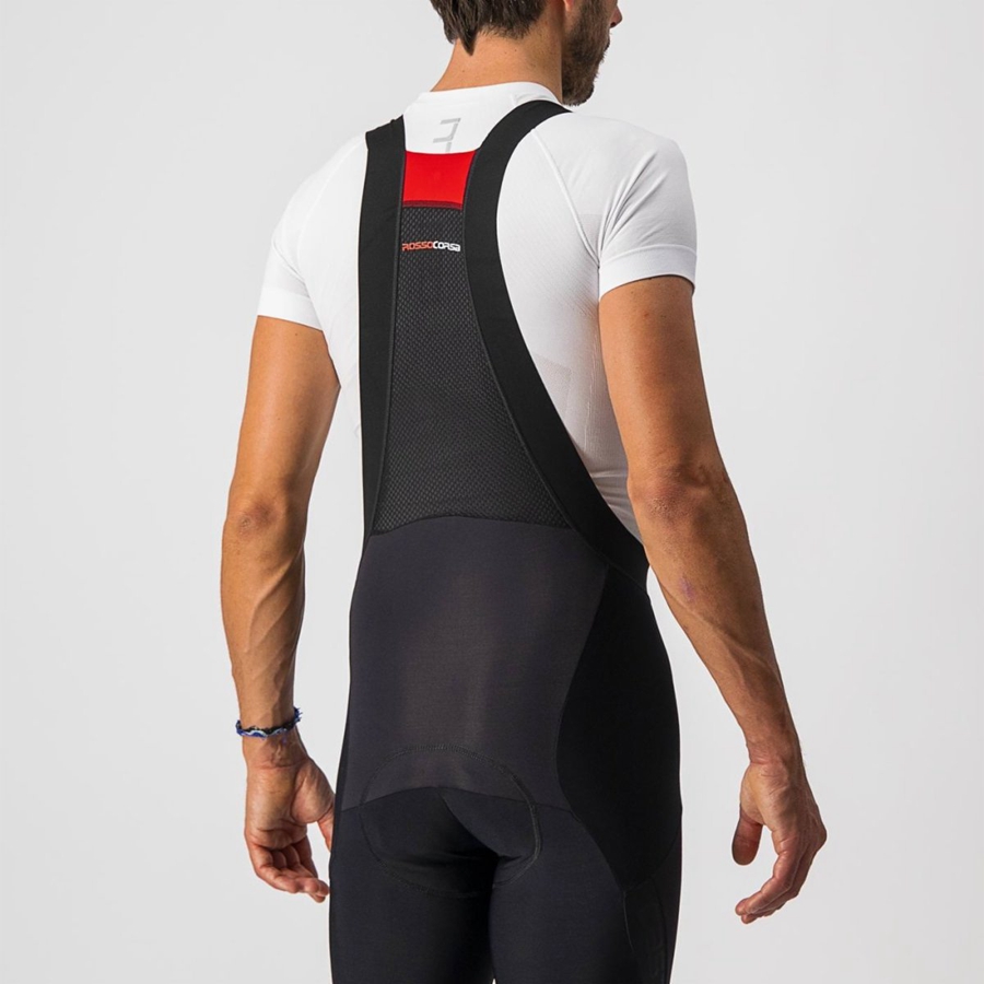 Men Castelli SORPASSO RoS BIB KNICKER Leggings Black | CME-569421