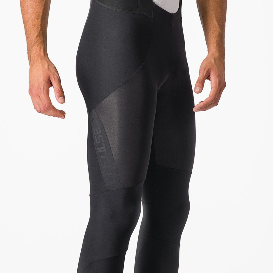 Men Castelli SORPASSO RoS Bib Tights Black | MAV-532416