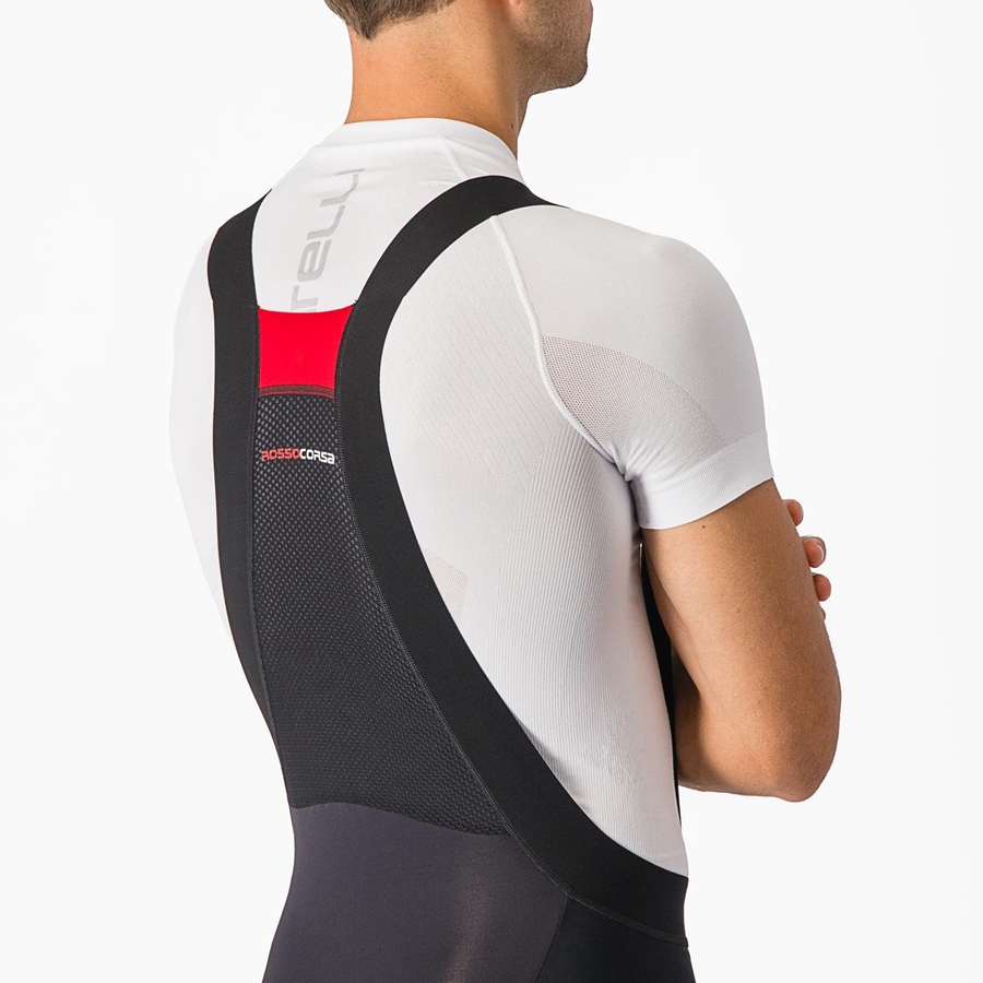 Men Castelli SORPASSO RoS Bib Tights Black | MAV-532416