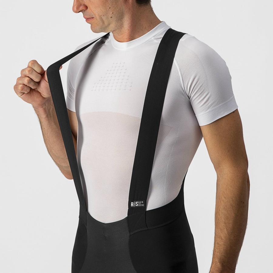 Men Castelli SORPASSO RoS Bib Tights Black / Silver | ATH-419732