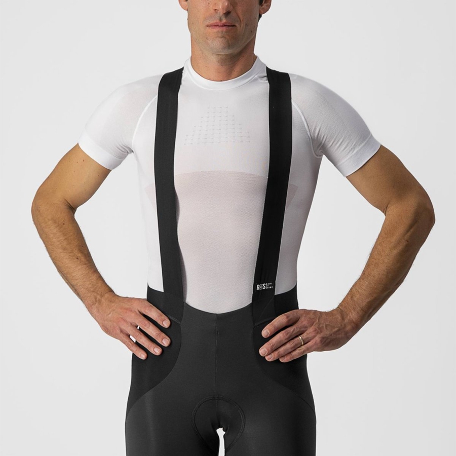 Men Castelli SORPASSO RoS Bib Tights Black / Silver | ATH-419732