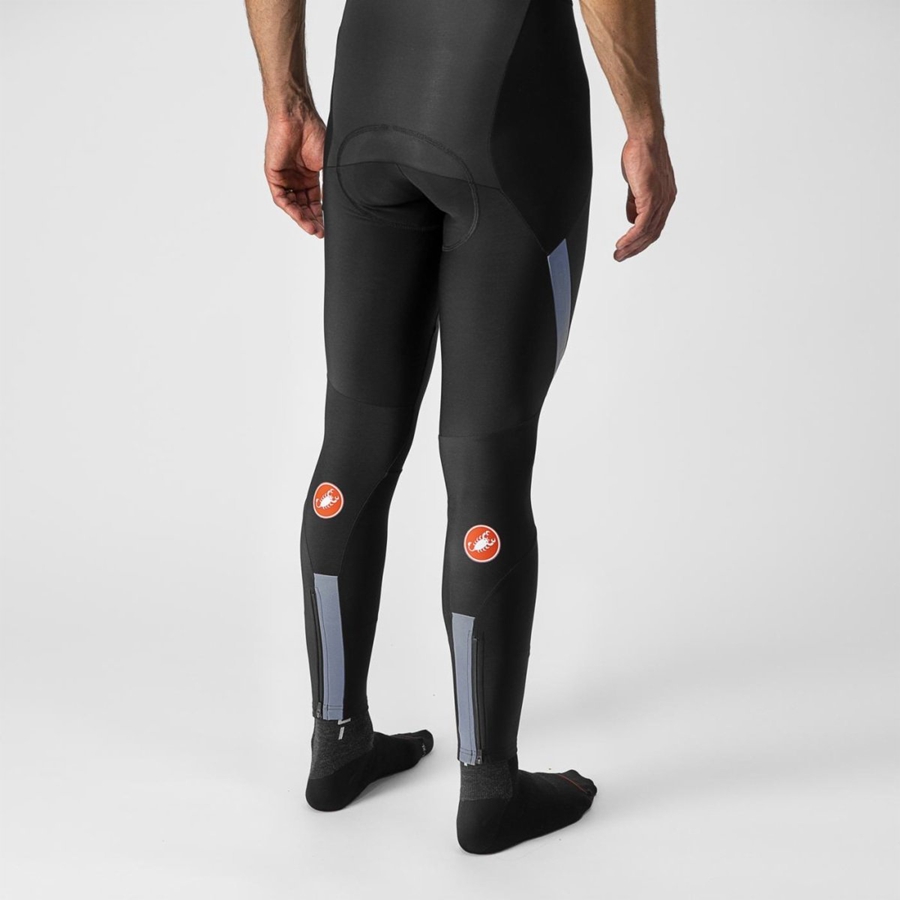 Men Castelli SORPASSO RoS Bib Tights Black / Silver | ATH-419732