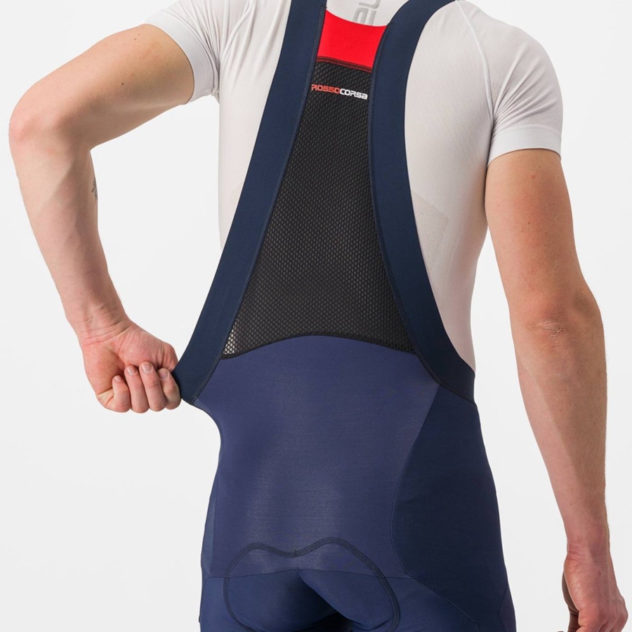 Men Castelli SORPASSO RoS Bib Tights Blue | IEJ-038195