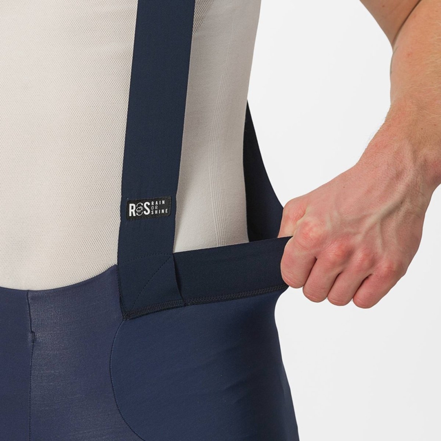 Men Castelli SORPASSO RoS Bib Tights Blue | IEJ-038195