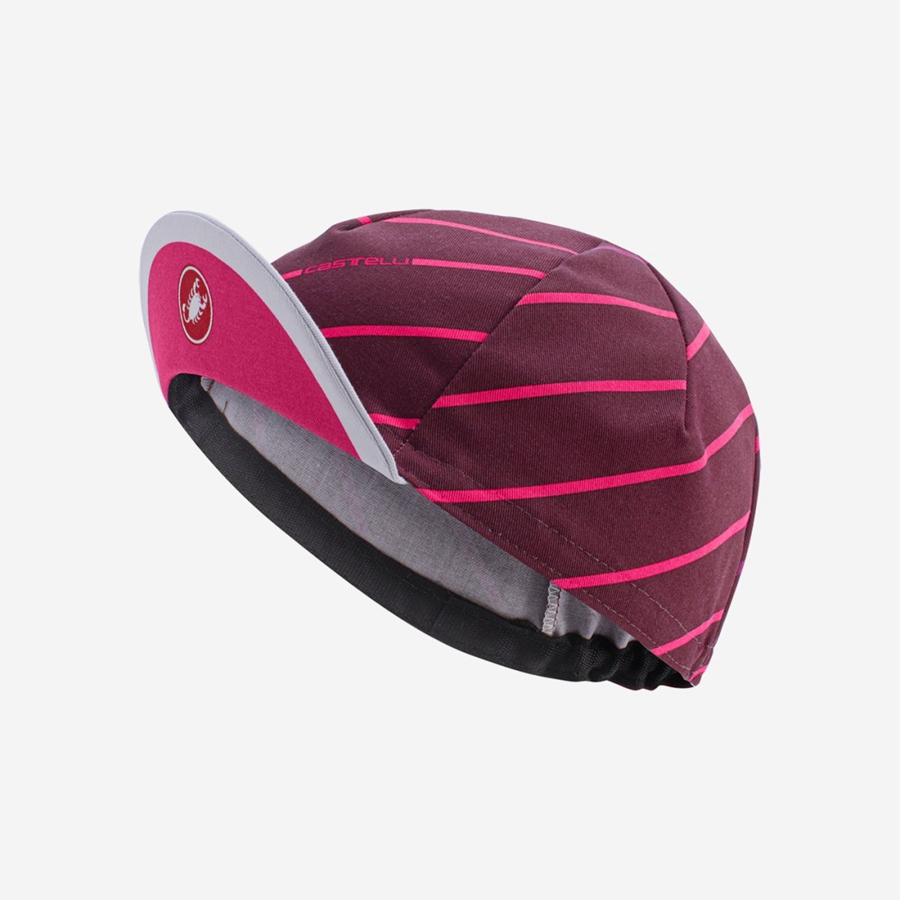 Men Castelli SPEED STRADA Cap Burgundy | STP-423768