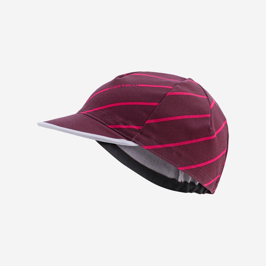 Men Castelli SPEED STRADA Cap Burgundy | STP-423768