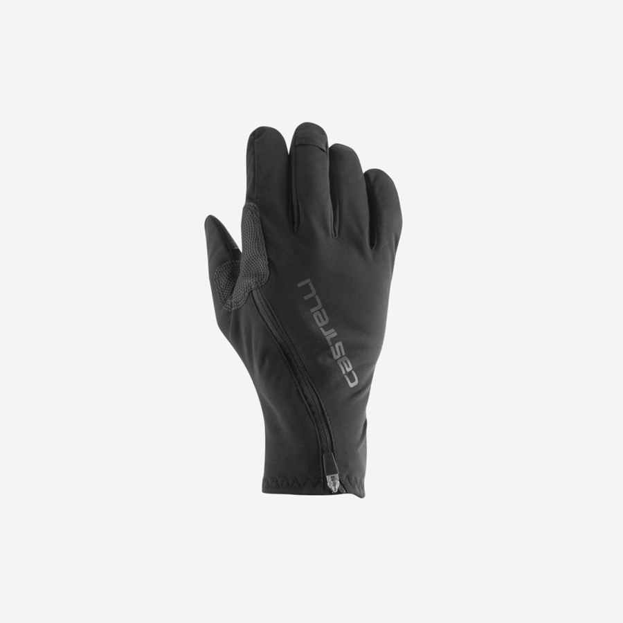 Men Castelli SPETTACOLO RoS Gloves Black | FTM-645701