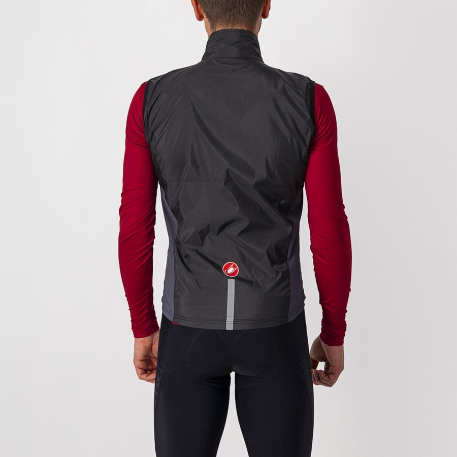 Men Castelli SQUADRA STRETCH Vest Black / Dark Grey | ELI-630497