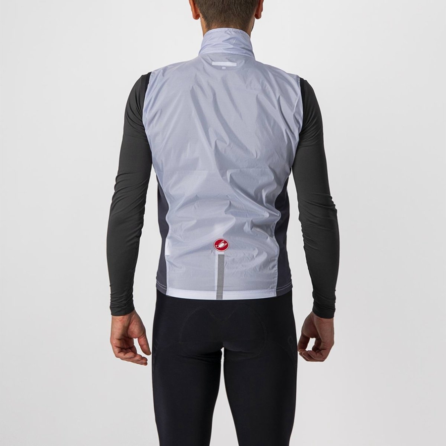 Men Castelli SQUADRA STRETCH Vest Silver Grey / Dark Grey | UXJ-283154