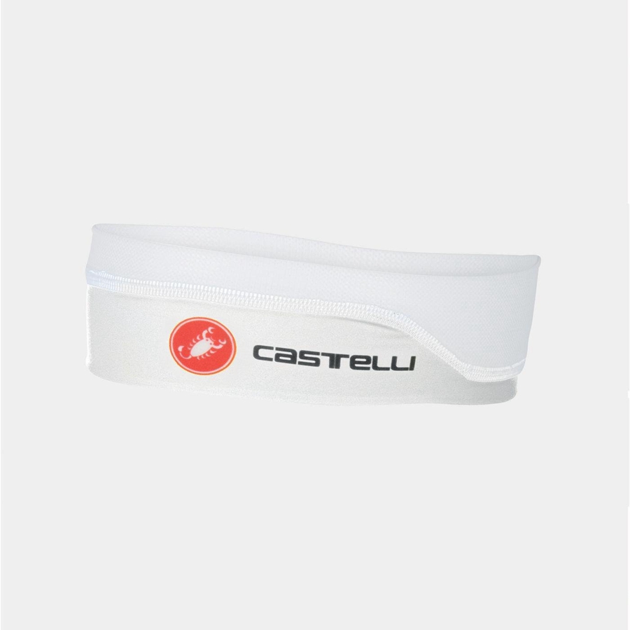 Men Castelli SUMMER Headband White | TCH-380197