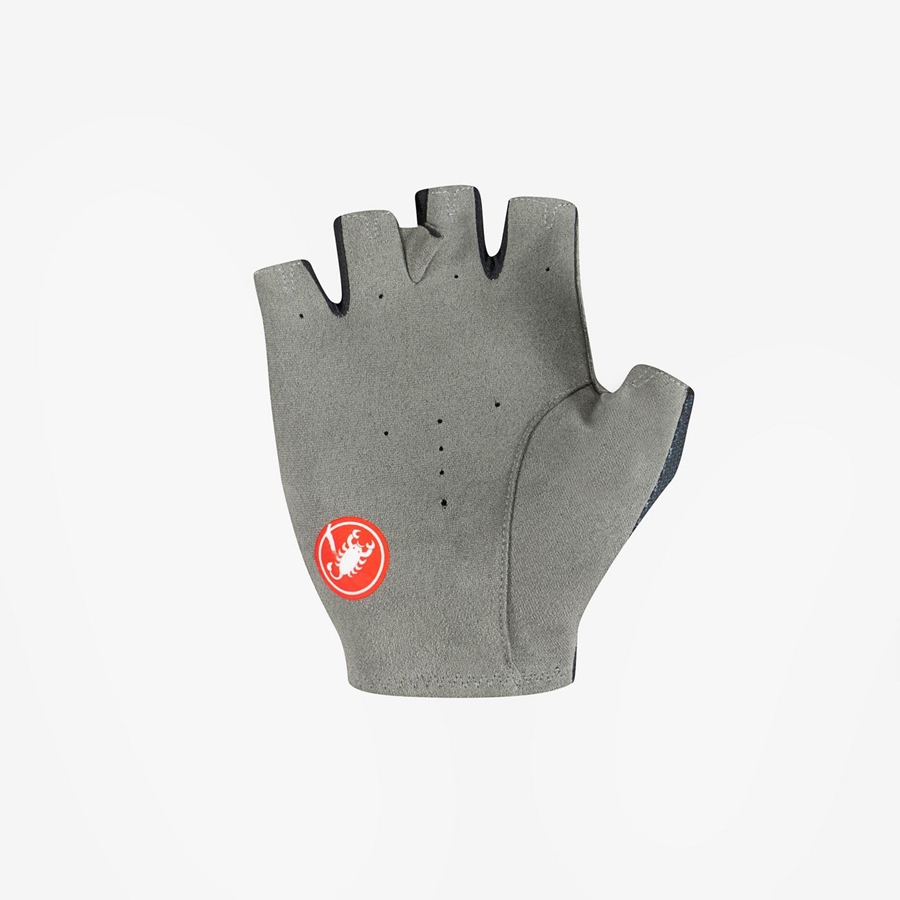 Men Castelli SUPERLEGGERA SUMMER. Gloves Black | IDP-728136