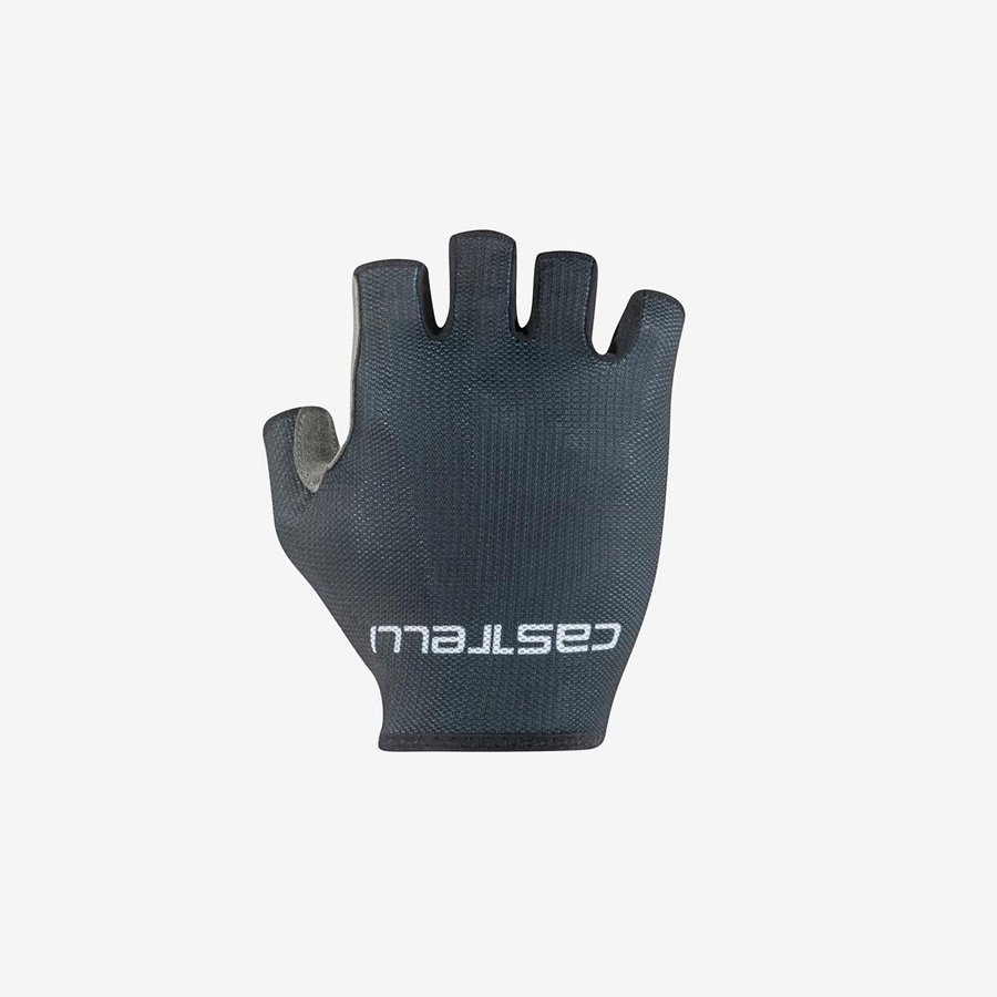 Men Castelli SUPERLEGGERA SUMMER. Gloves Black | IDP-728136