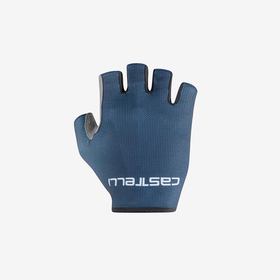 Men Castelli SUPERLEGGERA SUMMER. Gloves Blue | NBR-730849