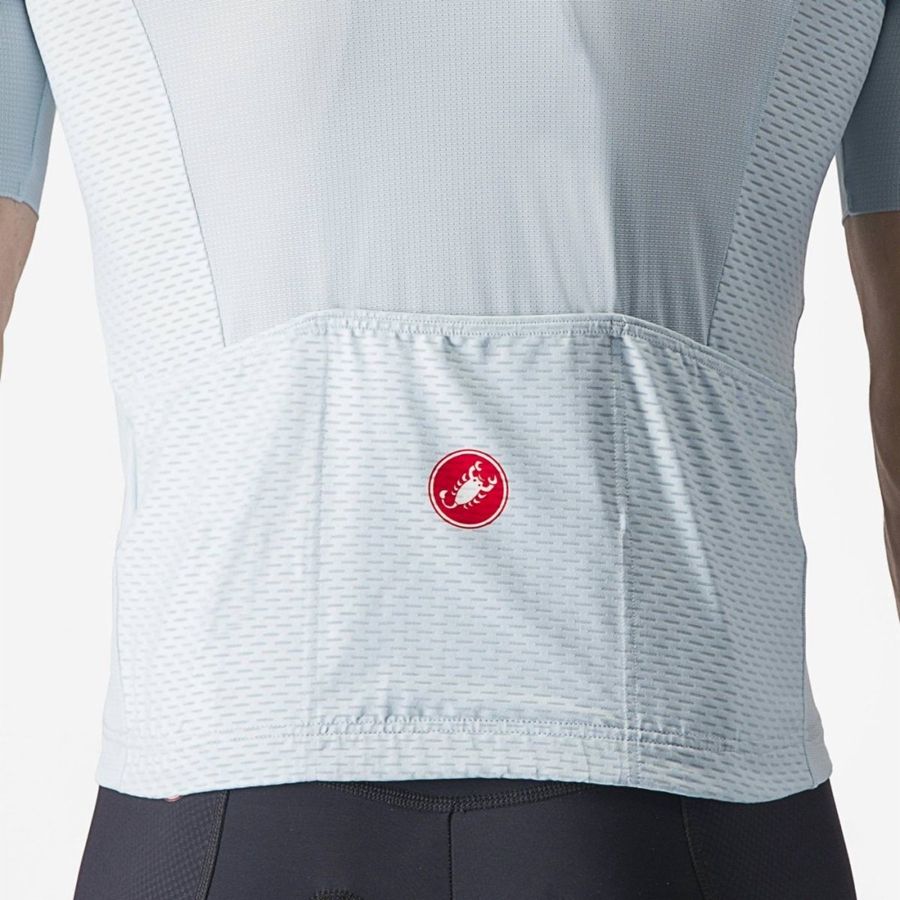 Men Castelli TRADIZIONE Jersey Blue / Blue / Grey | VTJ-107629