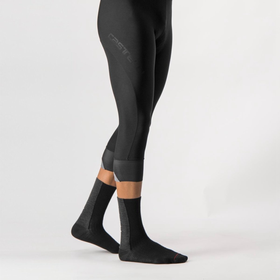 Men Castelli TUTTO NANO BIB KNICKER Leggings Black | QZY-362875