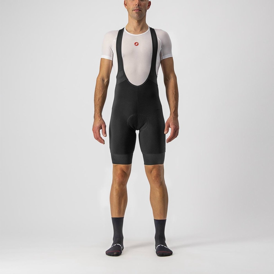 Men Castelli TUTTO NANO Bib Shorts Black | RDA-321907