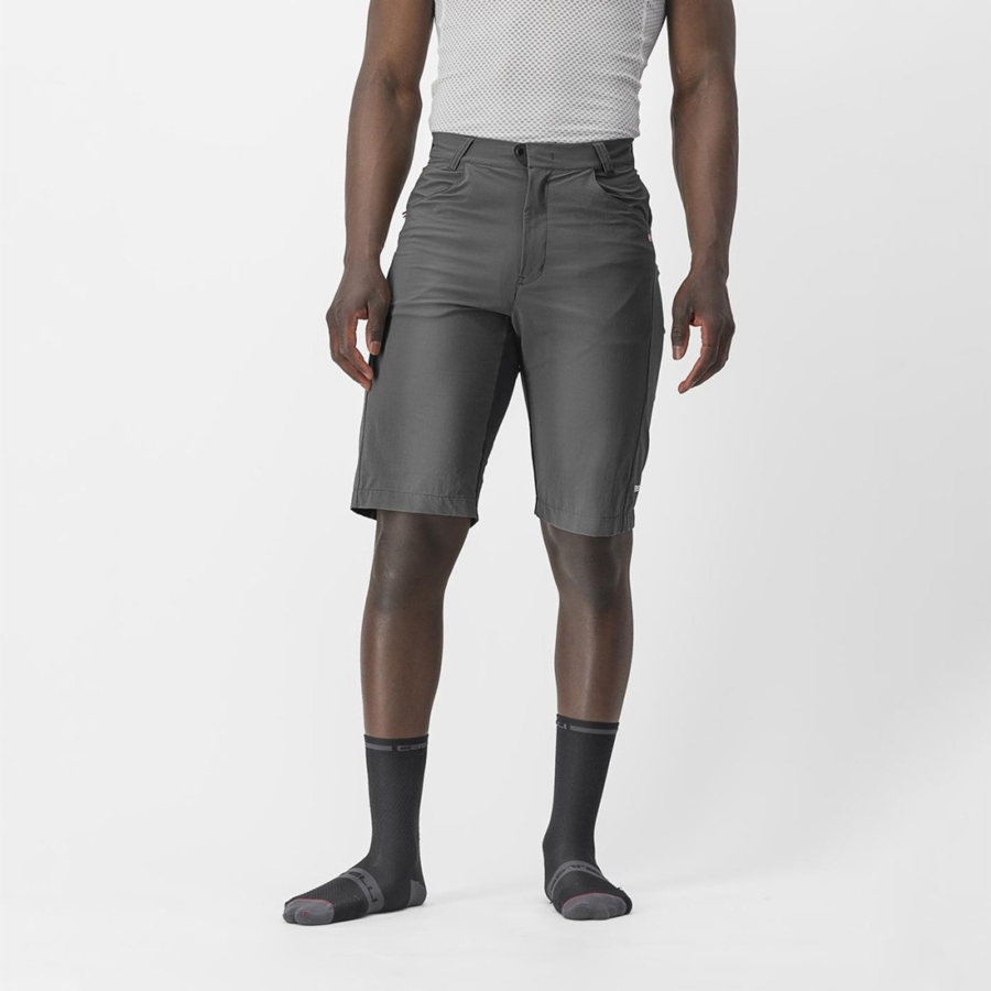 Men Castelli UNLIMITEDGY Shorts Dark Grey / Black | BLM-148572