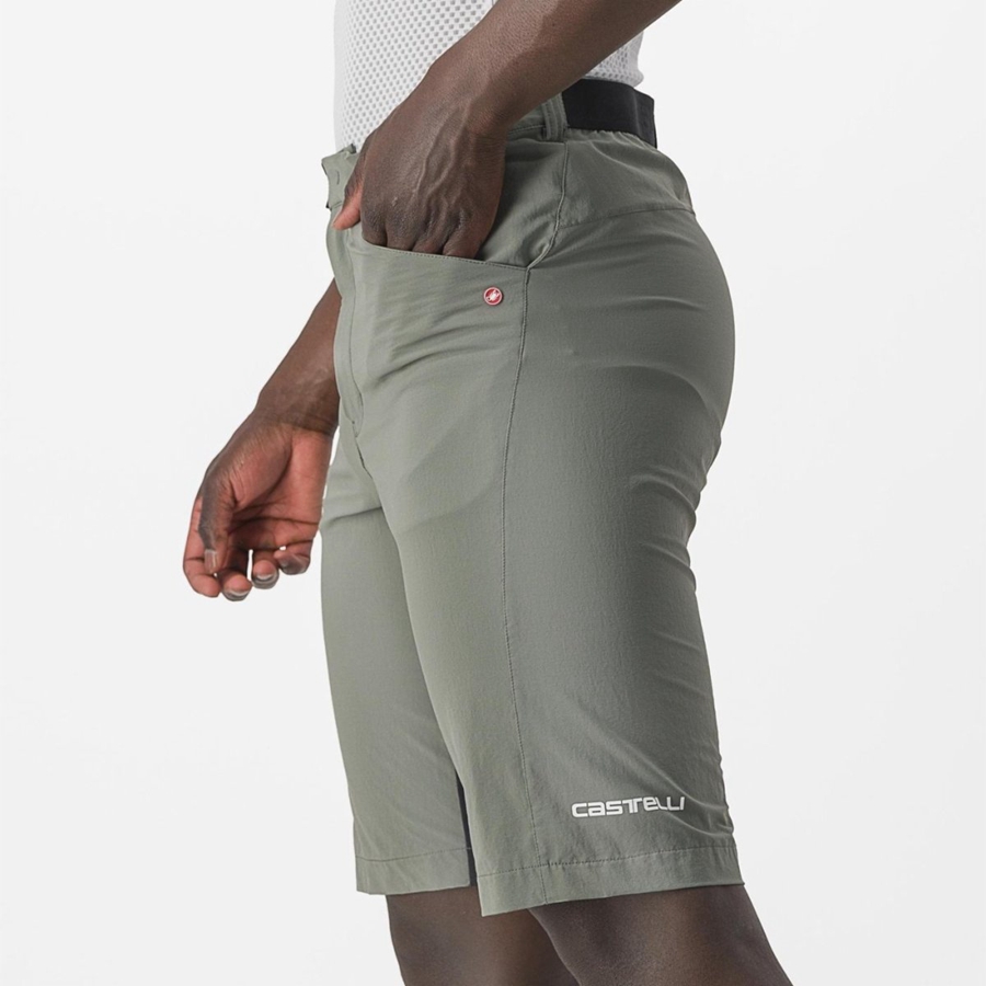 Men Castelli UNLIMITEDGY Shorts Grey | FOV-614532