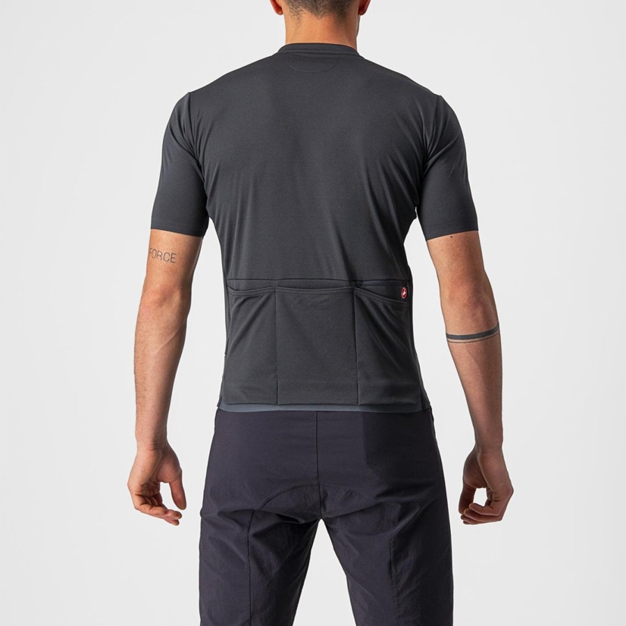 Men Castelli UNLIMITED ALLROAD Jersey Dark Grey | RJU-235086