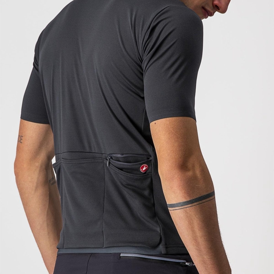 Men Castelli UNLIMITED ALLROAD Jersey Dark Grey | RJU-235086