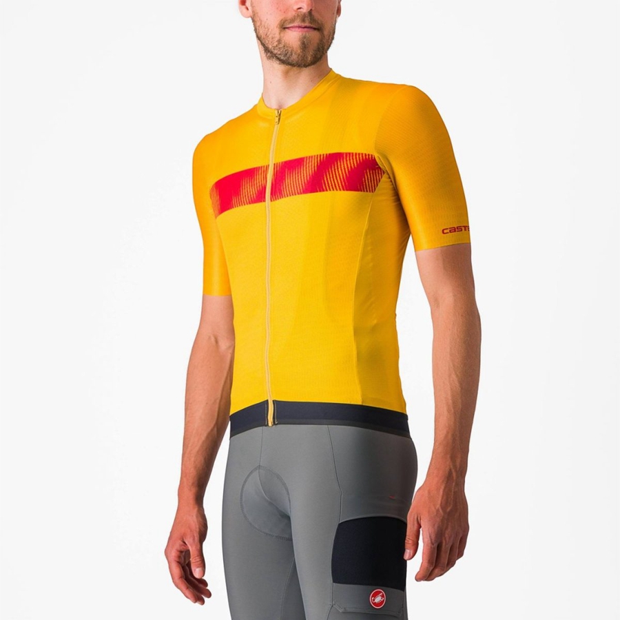 Men Castelli UNLIMITED ENDURANCE Jersey Red | VPA-201735