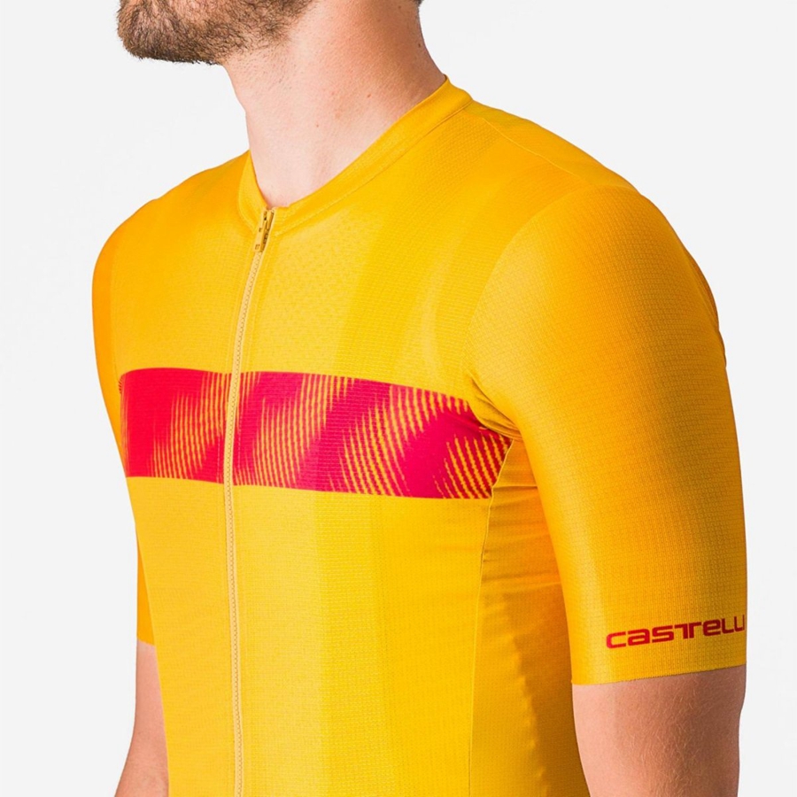 Men Castelli UNLIMITED ENDURANCE Jersey Red | VPA-201735