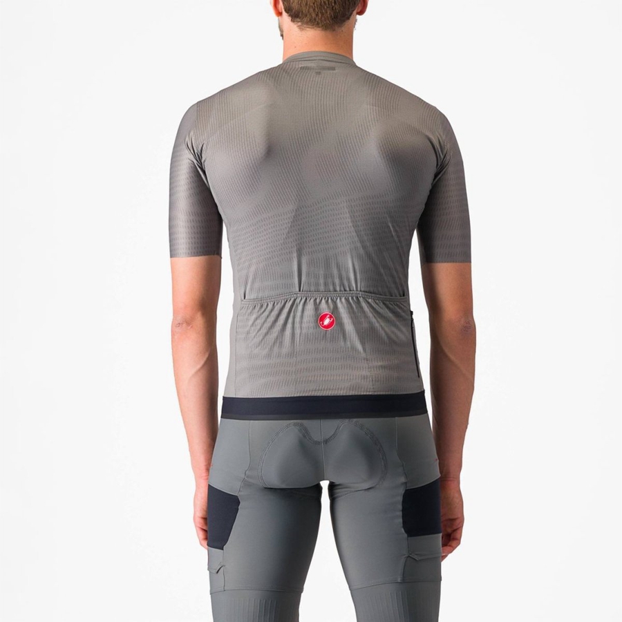 Men Castelli UNLIMITED ENDURANCE Jersey Grey | EXB-392451