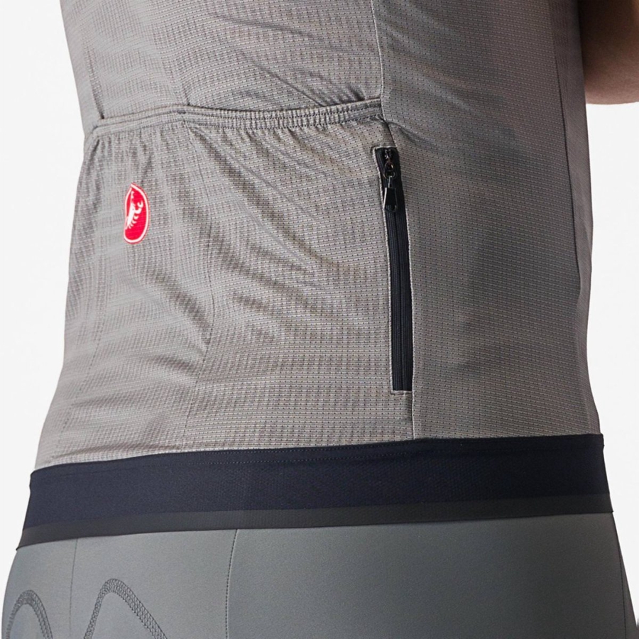 Men Castelli UNLIMITED ENDURANCE Jersey Grey | EXB-392451