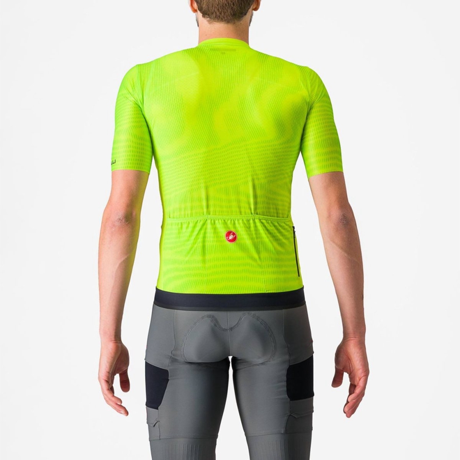 Men Castelli UNLIMITED ENDURANCE Jersey Light Green / Dark Grey | MQR-279143