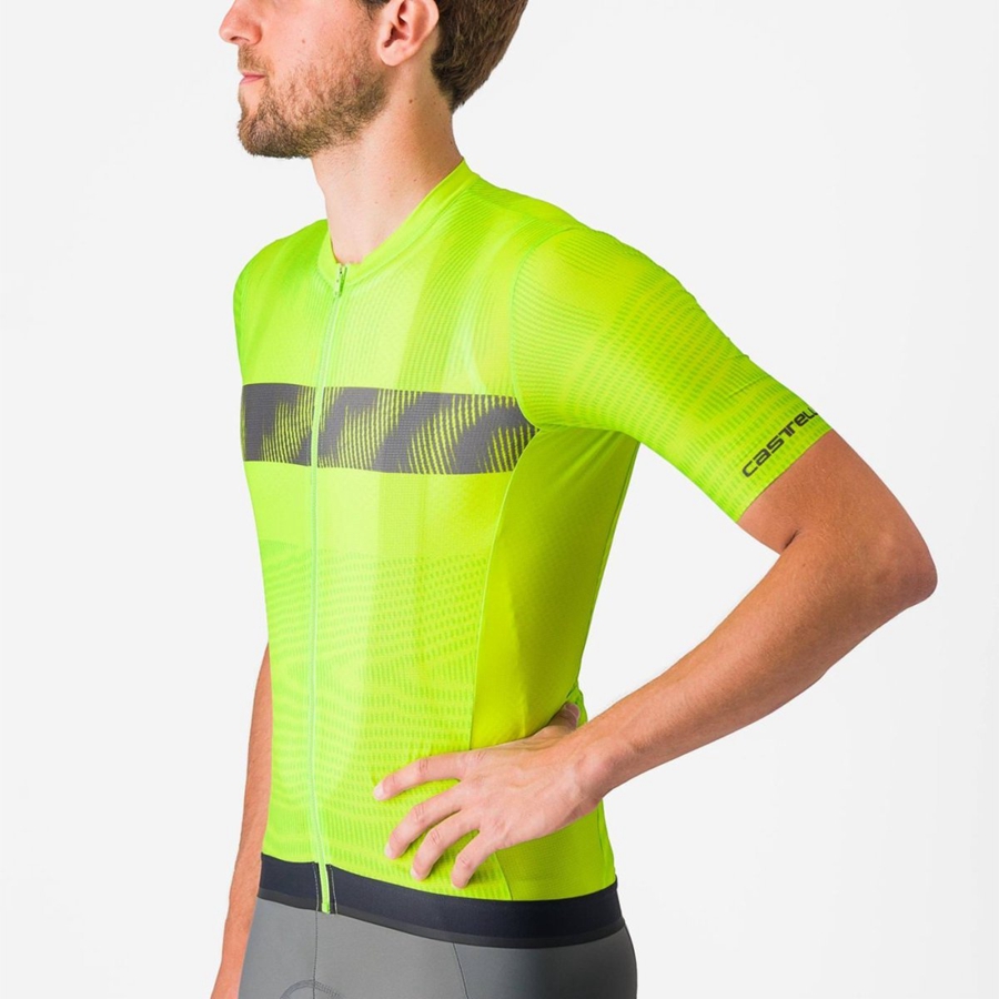 Men Castelli UNLIMITED ENDURANCE Jersey Light Green / Dark Grey | MQR-279143