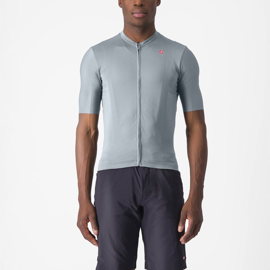 Men Castelli UNLIMITED ENTRATA 2 Jersey Blue / Grey | XYM-192604