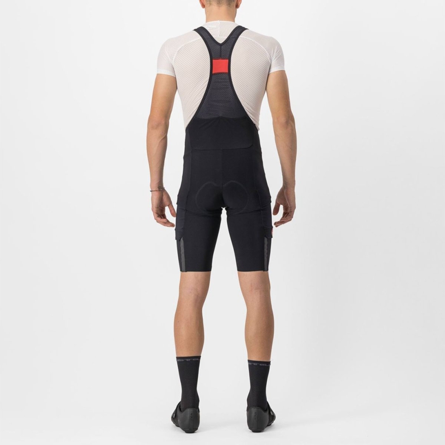 Men Castelli UNLIMITED THERMAL Bib Shorts Black | SPV-832914